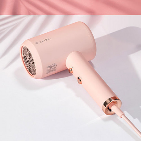 ZHIBAI straight white anion hair dryer Pink